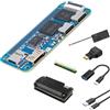 youyeetoo Banana Pi BPI-M4 Zero - Computer a scheda, 4G RAM 32G eMMC, 1.5GHz Allwinner H618 quad-core, supporto 4K Display Run Ubuntu (senza scheda SD, con alloggiamento in metallo)