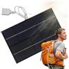 Riaisttd Caricatore Pannello Solare USB Pieghevole 5W Per Fotocamere Pompa Acqua Camper Smartphone Gadget Portatile Resistente All'Acqua Adattatore Solare