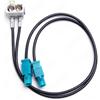 Panlouting Doppio Fakra Antenna Adattatore Cavo per Autoradio compatibile con Volkswagen, Skoda, Audi RNS/RCD, SEAT Mediasystem Navigation