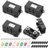 HongSiFang 4 Pz Porta Fusibili Auto, Portafusibili Midi/Mega per Auto, Barche, SUV e Camion, con Fusibile 30A 40A 50A 80A, inclusi 2 set di clip di montaggio