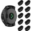 CKANDAY 10 Pieces Charger Port Protector for Fenix 7/7S/7X 5/5S/5X Plus/6S 6 6X, Silicone Dust Plug Anti-dust Plugs Compatible for Garmin Venu 2/Vivoactive 3/4/Instinct 2/Forerunner 935/45S/245/945, Black