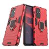 IMIRST OnePlus 9 5G Custodia, Armor Custodia con 360 Gradi Girevole Anello, Silicone TPU e PC Doppio Strato Bumper Protettiva Cover per OnePlus 9 5G. HB Red