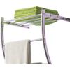 PraTiKo Life Porta Asciugamani Porta Sapone da Muro per Bagno Doccia Acciaio 3 posti con mensola COD 657886
