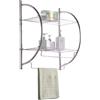 PraTiKo Life Porta Asciugamani Bagno Porta Asciugamani Da Parete in Acciaio Due Mensole Porta Oggetti Doccia cod 657879