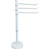 casa seleccion Portasciugamani da Terra Piantana 87cm 3 Bracci Porta Asciugamano Metallo Bianco COD 004382