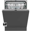 Hisense HFI5A6360H - Lavastoviglie integrata, classe A, 16 servizi, fondo 60 cm, asciugatura extra, programma auto, terzo vassoio, lavaggio bottiglie, luce di stato, illuminazione LED, cestini