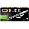 BIC Atlantis Exact penna a sfera, inchiostro nero, .7 mm, fine, Dozen