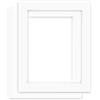 XQEUMC 2 x Passepartout 1,5 mm, Cartone Paspertout 40,5X 50,5 cm (Interno 30x40cm),Cartoncino Passepartout per Poster, Foto, Dipinti, Lavori Fotografici, Stampe d'Arte