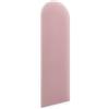 murando - Testiera Letto Imbottita, Ovale, Velluto Antimacchia, 100x20 cm | 1 Pezzo, Pannelli Decorativi per Pareti, Cuscini Testata Letto, Pannelli Imbottiti per Cameretta, Rosa, Produzione EU