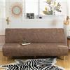 WWQQKJ Copridivano Futon senza braccioli, elasticizzato, pieghevole, per divano letto pieghevole da 2-3 posti, senza braccioli(Caffè Di Lino)