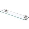 KES Mensola in Vetro Temperato da 24 pollici Mensole Bagno Angolare Mensola per Doccia con Supporto Finitura Nichel Spazzolato, BGS3200S60-2