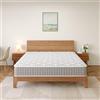 TEENO Materasso 160x200 | Alto 20 cm | Materasso a Molle e Schiuma | Insacchettate | Confortevole e Traspirante | Materasso Matrimoniale 160 x 200 Con Certificazione OEKO-TEX