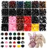 Auauraintt 1040 Pezzi Occhi Amigurumi, Colorati Safety Eyes e Nasi di Diverse Dimensioni con Rondelle, Amigurumi Kit Adatti per Amigurumi, Peluche, Orsacchiotti e Animali all'Uncinetto