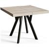 AlpiMeble Tavolo da Pranzo Allungabile, Gambe in Faggio, 90-190 cm, Sonoma