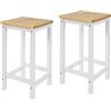 SoBuy Set 2 Sgabelli per Cucina con seduta ergonomica, 35x61x35cm