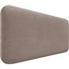 DHOME Testiera Imbottita Liscia Arrotondata in Tessuto Aqualine per Parete Acustica Testate Letto Fonoassorbenti Camera da Letto (Terra, 110cm)