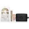 L'Oreal Paris L'Oréal Paris Pochette Regalo Make Up con Mascara Panorama Nero e Illuminante Mini Lumi Glotion 903 Medium Glow, Per i Tuoi Look Festivi, Con Elegante Pochette Nera in Velluto