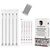 WARRIOR Aghi Tatuaggio Tattoo Needle Acciaio Chirurgico Monouso Pre Sterile Eo gas per Macchina Tatuaggio Big Magnum M1 Misura 0.30/0.35 mm (T1005M1/50 pz)