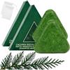 zoocco Nature Triangle Shampoo Bar, Herbal Green Shampoo Soap 2 in 1, Hair Care Hair Growth Calming & Strengthens (2pc)