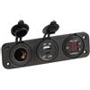 Osculati Voltmetro/Amperometro digitale 12V e USB-A + USB-C Osculati