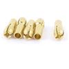 Ruilogod 5 PCS Gold Tone Tone 2.2mm Dia Brass Brass Collet Tool Rotary Tool