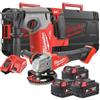 Milwaukee M18FPP2OA-503X - KIT COMPOSTO DA SMERIGLIATRICE M18FSAG125XB + TASSELLATORE M18CHX - 3 BATTERIE DA 5,0AH E VALIGETTA - MILWAUKEE