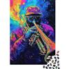 NFGOUEUAGVBk Jazz Puzzle 1000 Pezzi per Adulti in Carta Arte Colorata Decorazione Parete Antistress 38x26cm/1000pcs