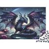 VNXTPQLKWMDJ Drago Fantasy Puzzle 1000 Pezzi Carta Puzzle per Adulti 52x38cm/1000pcs
