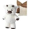 KNMDXD Adorabile Muccas Pelosa Che Corre Peluche 45cm Peluche A Forma Di Cinghiale | Graziosis Peluches Di Bovini Delle Muccas | Dolce Animale Peluches Bambola | Per Bambini Ragazze Ricompense