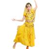 Generico 2026 Costume Da Ballo Latinoamericano Bambina Ragazze Belly Dance Indianodel Costume Con Paillettes Abito Daballo Principessa Maniche Corta Costumes Ragazze Ballo Dance Vestito Carnevale Bambina