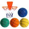 Generico Pallacanestro silenziosa - PU, pallacanestro in schiuma antirumore, palla da basket silenziosa da sogno con cerchio | Palacanestro sillenziosa adatta per allenamento, palestra in casa, bambini, adulti