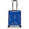 Invicta Trolley Travel - Bagaglio a Mano - Blu - 33 Litri, Rigido da Cabina con 4 Ruote Girevoli