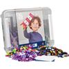 PLUS PLUS Plus-Plus Plus PLUS-PP3406 Cassaforte Scoperta pezzi-PP3406, Colore Basic, Rosa, 2400 pièces, PP3406