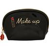 Camomilla Pochette Beauty Piccola "Make Up" Nera Lucida