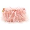Camomilla Mini Pochette in Tulle Rosa con Rouches e Fiocco in Velluto