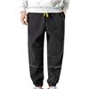 HAOLEI Pantaloni della Tuta Cargo da Uomo Pants Cotone Uomo Pantaloni Leggeri Casual Pantalone vestibilità Larga Elasticizzati con Coulisse Pantaloni a Gamba Dritta Turismo per Estate Leggera