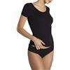 YSABEL MORA Maglia Termica Donna Manica Corta Collo Tondo Calda e Confortevole per Inverno Freddo Abbigliamento Comodo e Adattabile libertà di Movimento Stile e Comfort