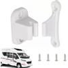 Norhogo 1 porta a forma di T, per roulotte e camper, serratura bianca