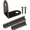 FUXXER Set di 20 connettori ad angolo, design antico, vintage, 15 x 15 x 8 mm, design bronzo