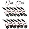 YIXISI 12PCS 9V batteria Clip, 9V batteria a bottone cavo, maschio 2.1 X 5.5 mm, DC alimentazione spina(T e I Tipo)