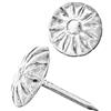 FUXXER 100 unghie decorative anticate, con testa decorativa, vintage, 11 mm, argento