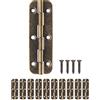 FUXXER 10 cerniere antiche in metallo, effetto ferro, design vintage, 50 x 15 mm, set da 10 pezzi