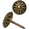 Fuxxer, 100 chiodi per decorazioni antiche, chiodo ornamentale, chiodo per imbottitura, puntine, chiodo per mobili, vintage, look antico in bronzo/ottone, 11 x 17 mm, set da 100