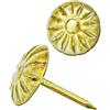 FUXXER 100 unghie decorative anticate, con testa decorativa, vintage, 11 mm, oro