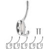 Fuxxer 5 ganci antichi, ganci in ferro, cromato/argento, set da 5 pezzi