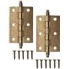 HomeTools.eu FUXXER - 2 cerniere in metallo antico, stile vintage, 83 x 43 mm, colore: bronzo