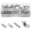YIXISI 55 Pezzi 4 Stili Perni di Supporto per Mensole, Supporti Ripiani Armadio Supporto Mensole Staffe, per Ripiani Armadio per Mobili, 5 mm, 6 mm