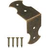 FUXXER 40 connettori angolari in metallo anticato, vintage, per mobili e cassapanche, 23 x 13 mm, bronzo