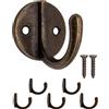 Fuxxer 5 ganci appendiabiti, ganci da parete, design classico, bronzo