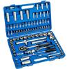 TecTake Valigetta chiavi a cricchetto assortimento attrezzi 94 pezzi bussola | Attacco misto 1/4 e 1/2